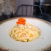 蟹籽蟹肉鹹蛋黃意粉|Fan Fannyさん