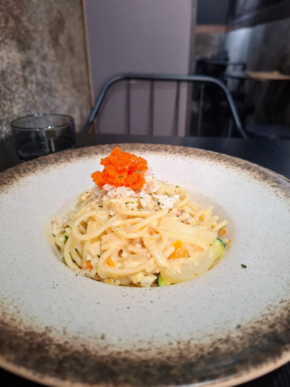 蟹籽蟹肉鹹蛋黃意粉|Fan Fannyさん