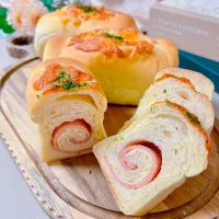 ハムとチーズのミニ食パン|mai＊さん