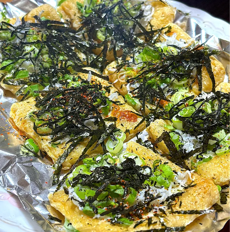 油揚げ葱シラス焼き|misakoさん