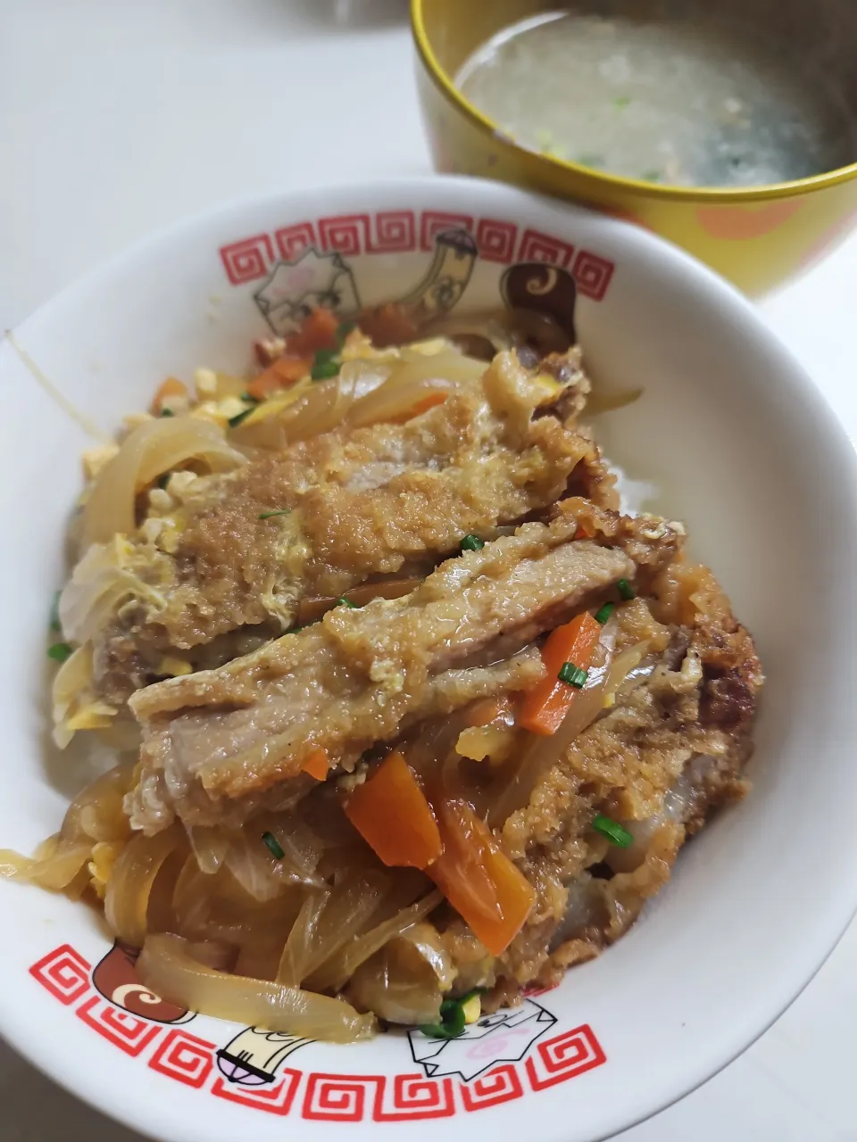 ☆夕飯☆カツ丼、味噌汁|ｼｮｺﾗさん
