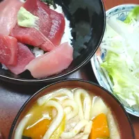 マグロ丼　ほうとう| しゅがーさん