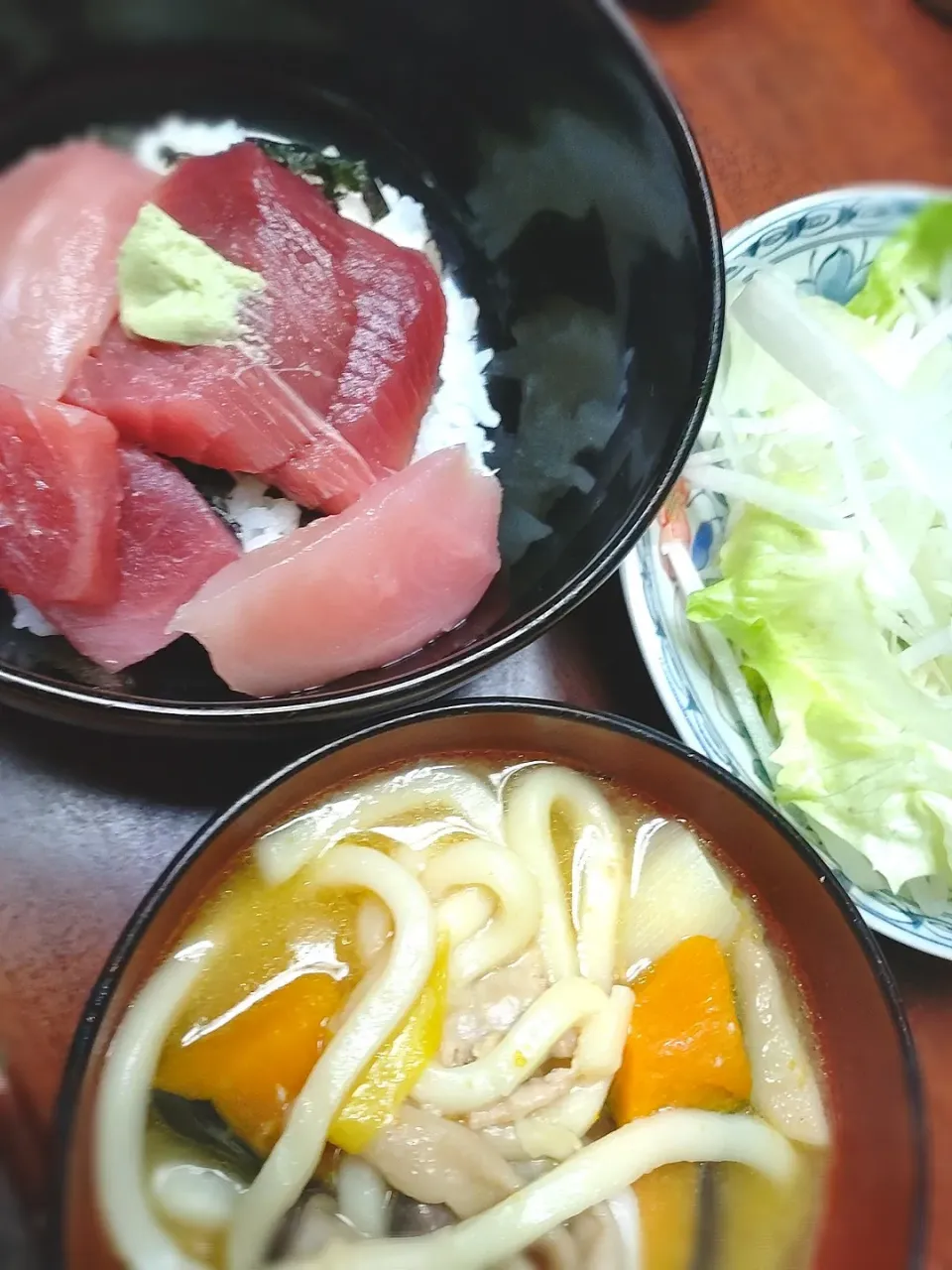 マグロ丼　ほうとう|しゅがーさん