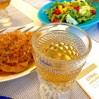 柿とルッコラサラダ・青パパイヤのきんぴら風|mitsuさん