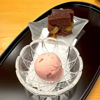 苺アイスと栗羊羹 in 海彦|chariotさん