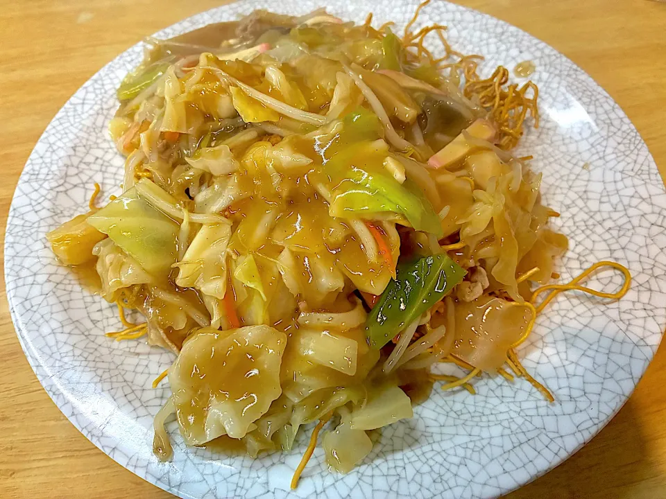 ひたや亭の硬い焼麺(やきそば)|みほままこさん