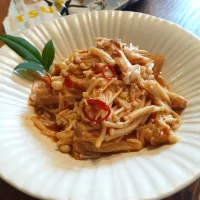 にゃんぺこさんの料理 ごはんのお供に🍚みそポンなめ茸|fumfumさん