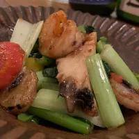 エビと青菜の炒め物|麻紀子さん