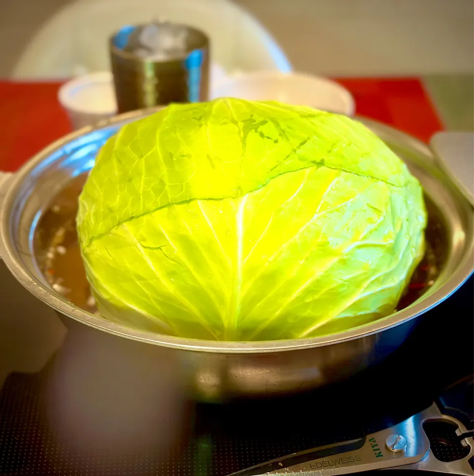 丸ごとキャベツ鍋|にゃあ（芸名）さん