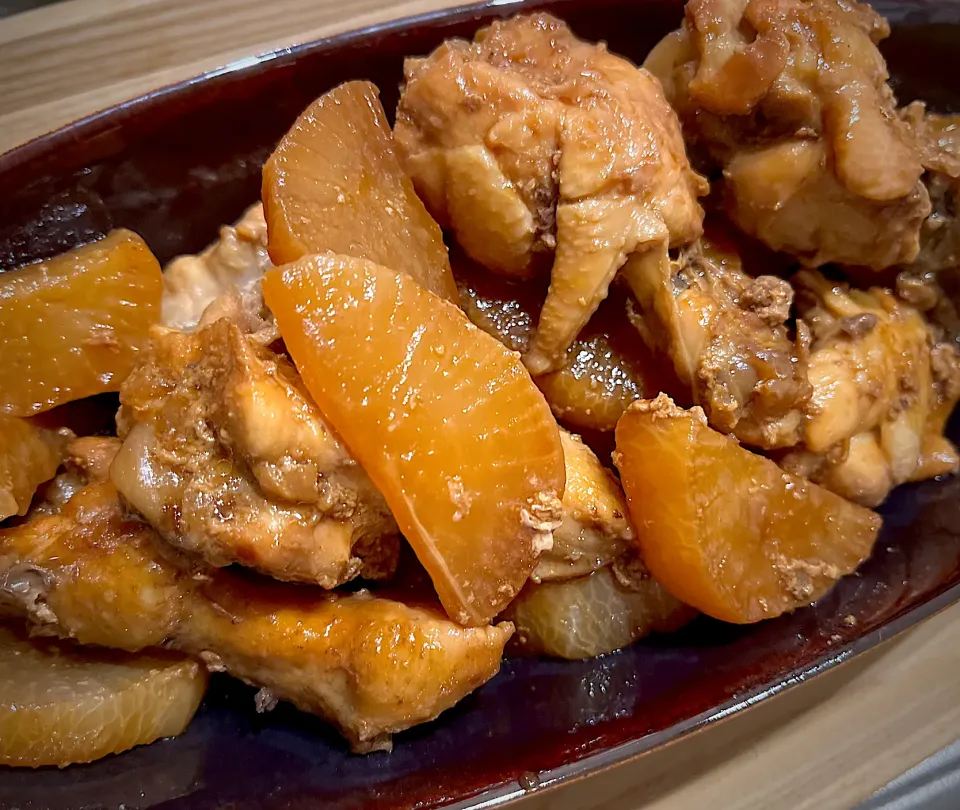 下味冷凍＊手羽元と大根の煮物|茶茶茶さん