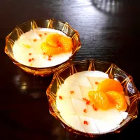 牛奶豆腐(キンモクセイシロップ)