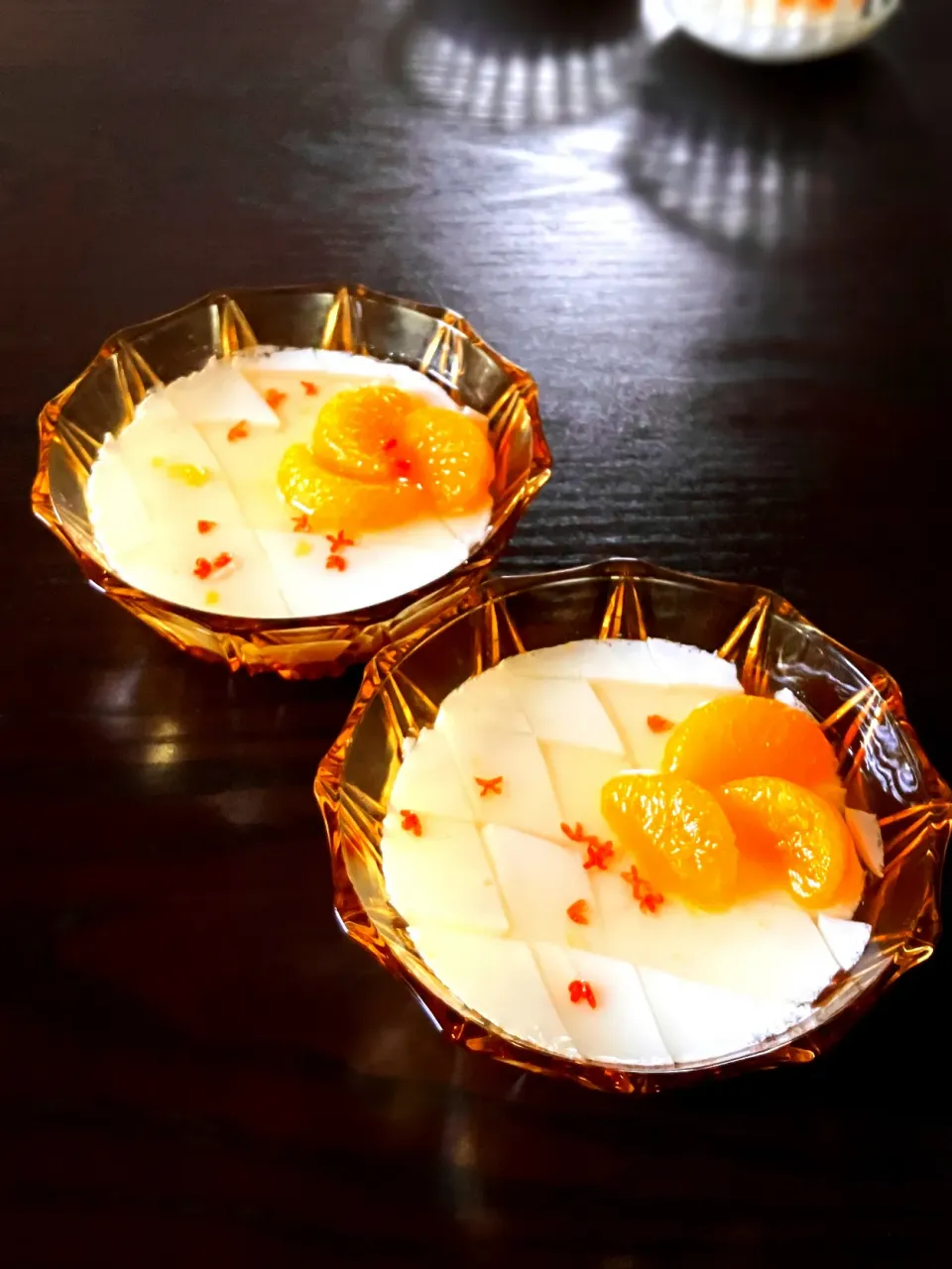 牛奶豆腐(キンモクセイシロップ)|うさかめさん