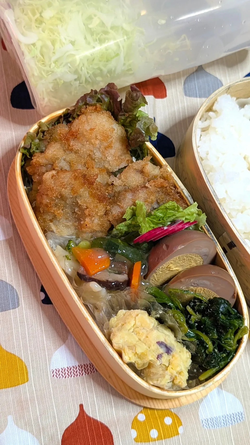本日のお弁当〜ヒレカツ弁当|f.1125beさん