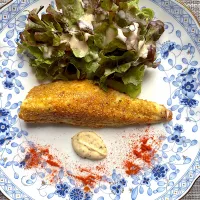 ほうぼうの白胡麻ピカタ