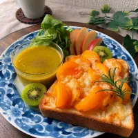 柿noハニーチーズトースト|スイーツポテトさん