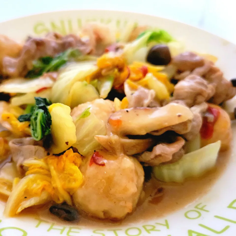 白菜のうま煮　まぁごった煮、炒め煮です|みるくここあさん