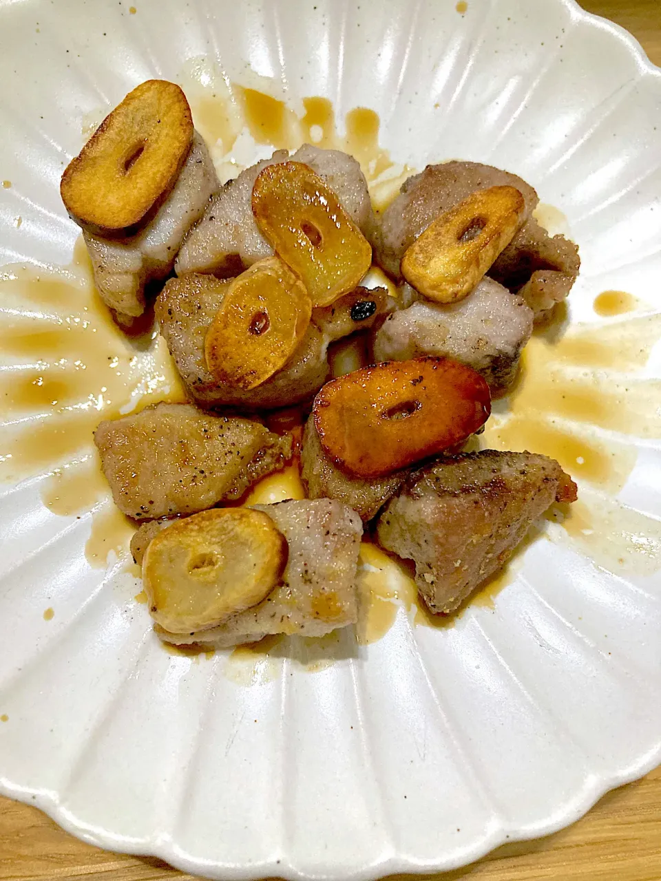 カツオのガーリックステーキ|ゆきんころんさん