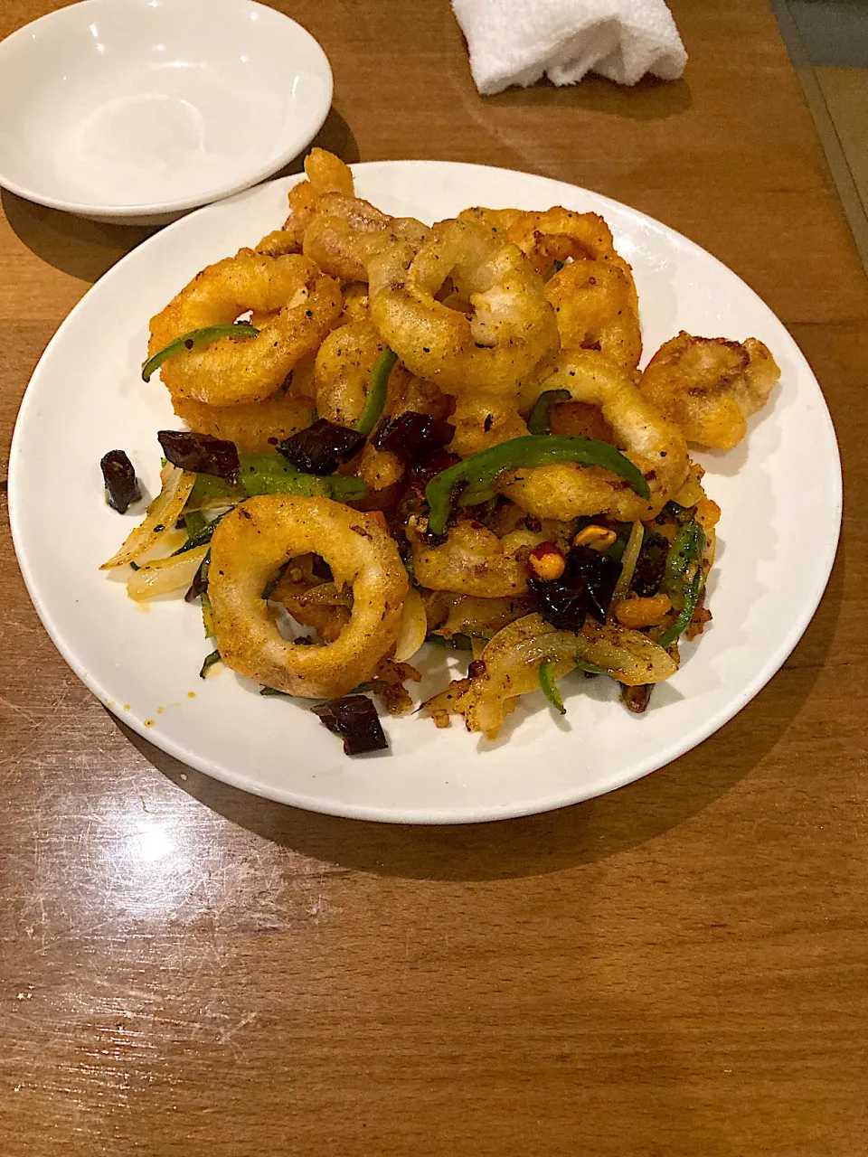 台湾風イカの山椒炒め（実況中継中）|なびさん