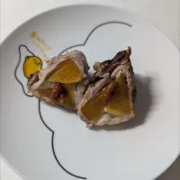 柿とクリチー豚肉巻き　辛味噌噌え|なおさん