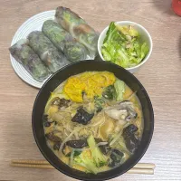 麻辣湯と生春巻き|りなちさん