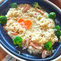 サッポロ一番塩カルボラー飯|fumfumさん