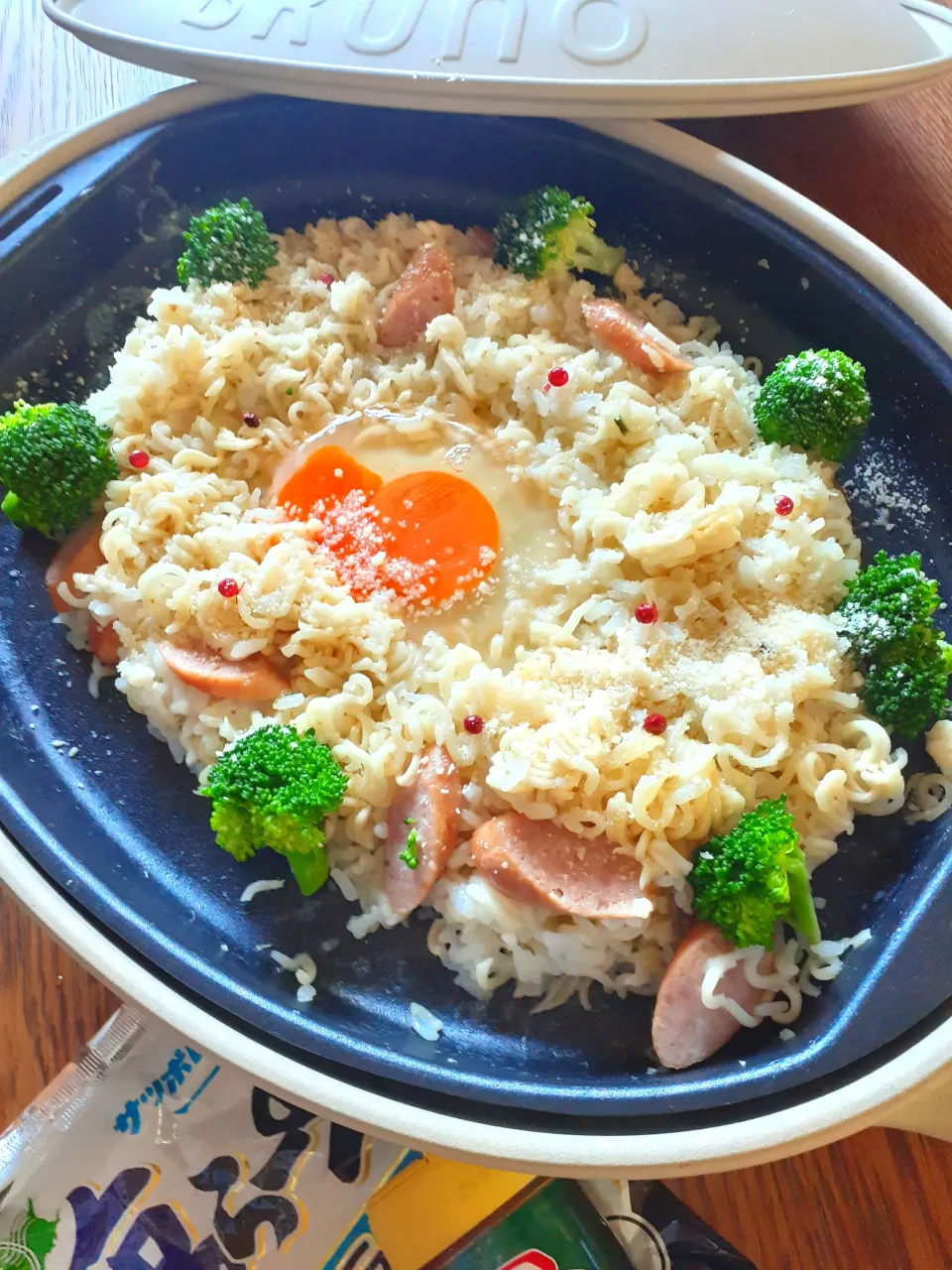 サッポロ一番塩カルボラー飯|fumfumさん
