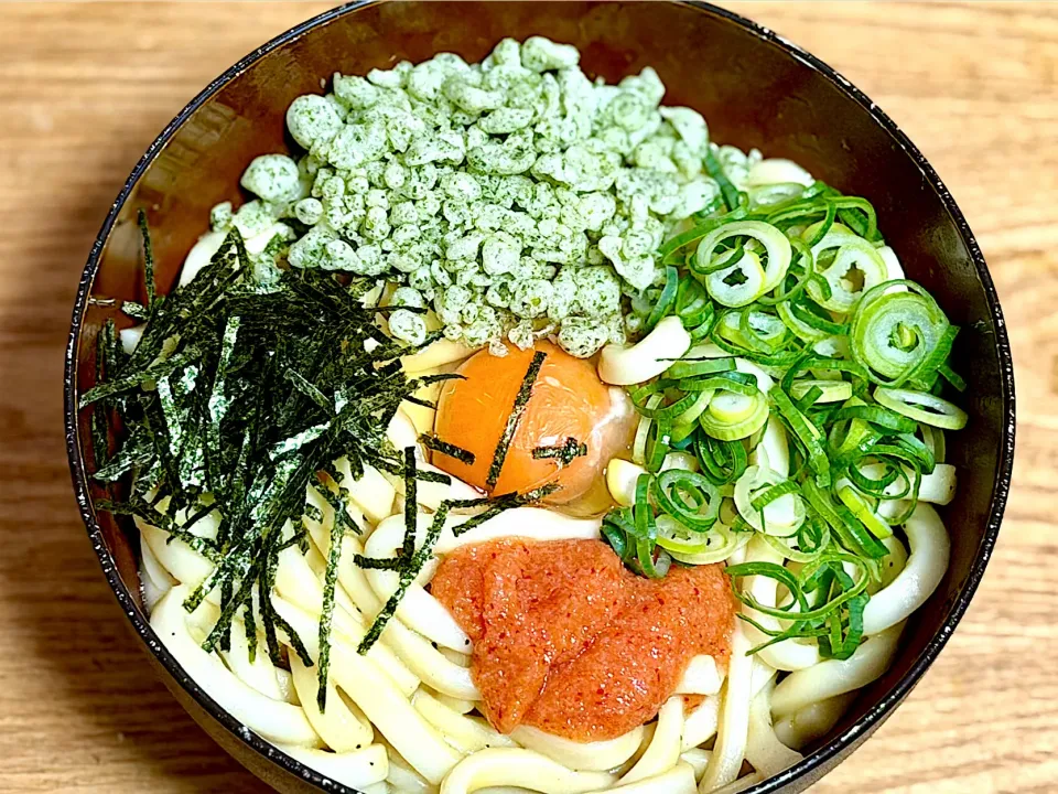 ☆明太釜玉うどん|まぁたんさん