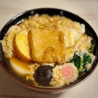 おかめとじ蕎麦　揚げ餅入り| ももさん