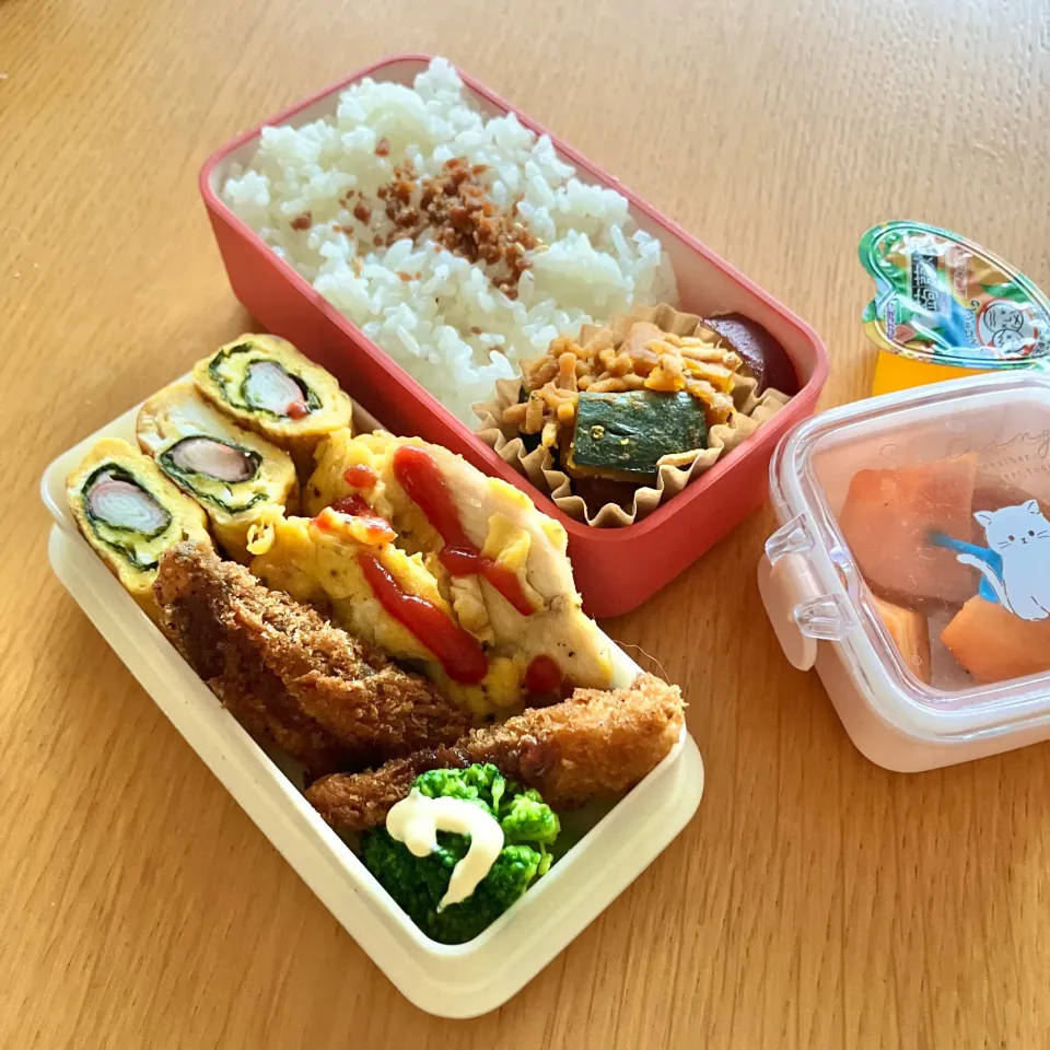 鶏むねピカタ&白身魚フライ弁当|gentle___moonさん