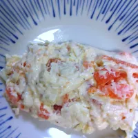 夕飯③　サーモンクリームチーズ