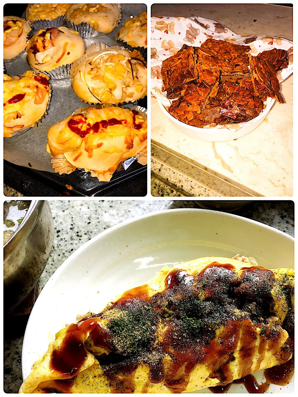 眠れず作り置き惣菜パン＆フロランタン🥯|ヨウコさん