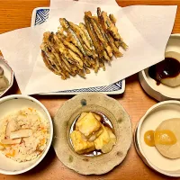 松茸ごはん&きびなご天ぷら|マイさん