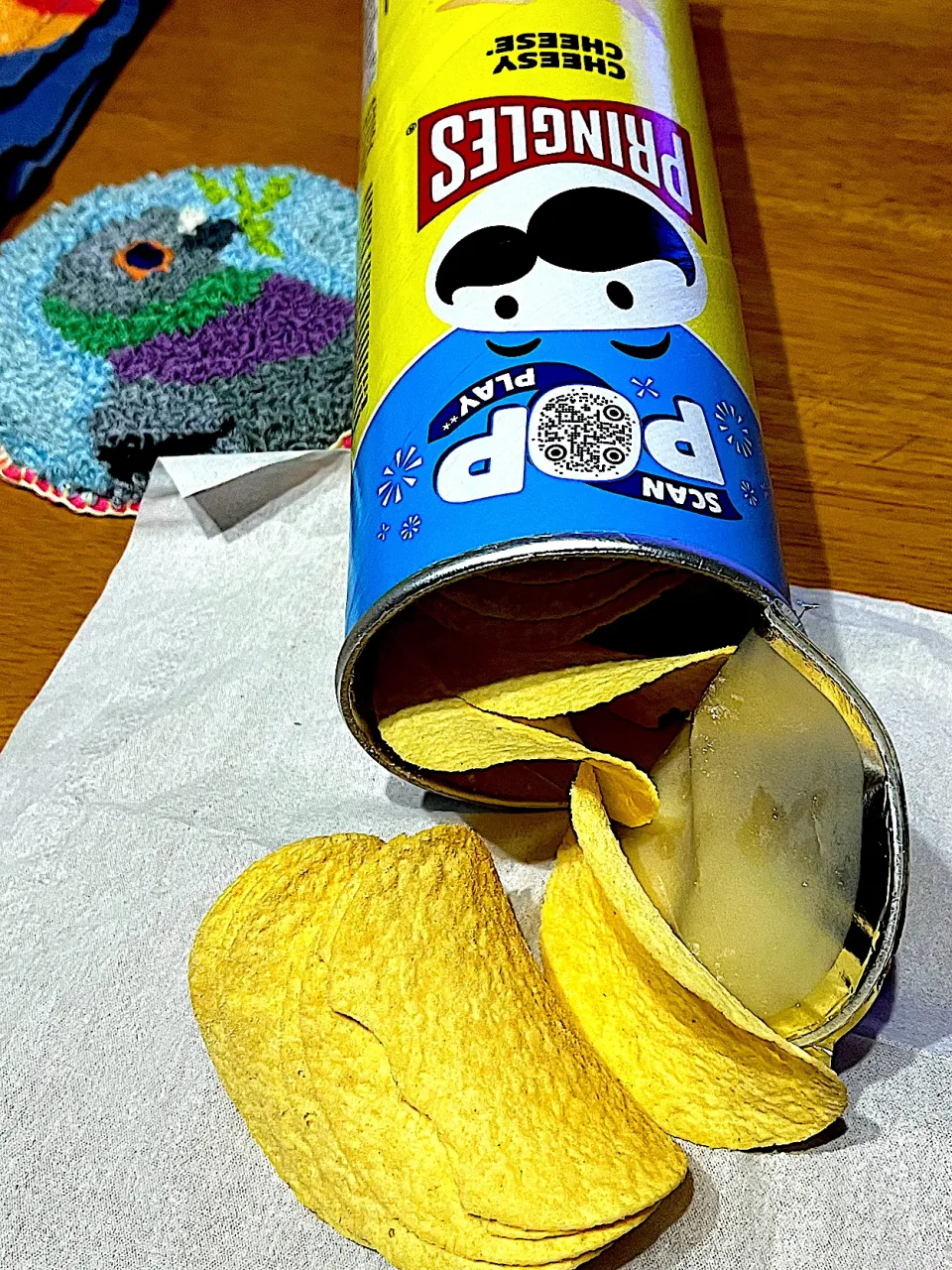 UFOキャッチャーで取ったやつ #夜おやつ　プリングルス チーズ味|ms903さん