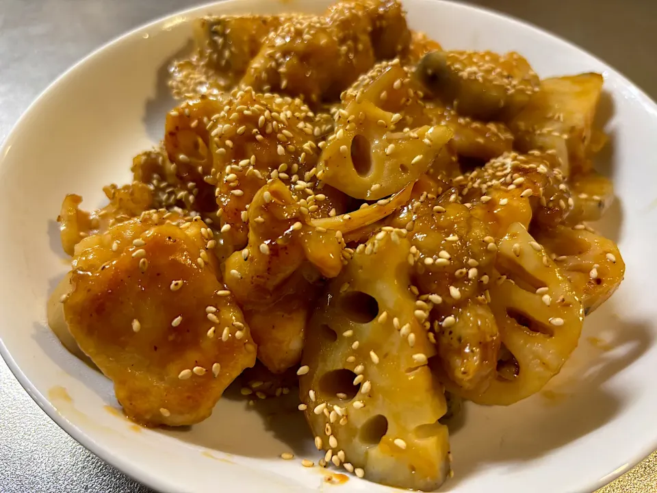 鶏とレンコンのオイスター炒め|Hiropanさん