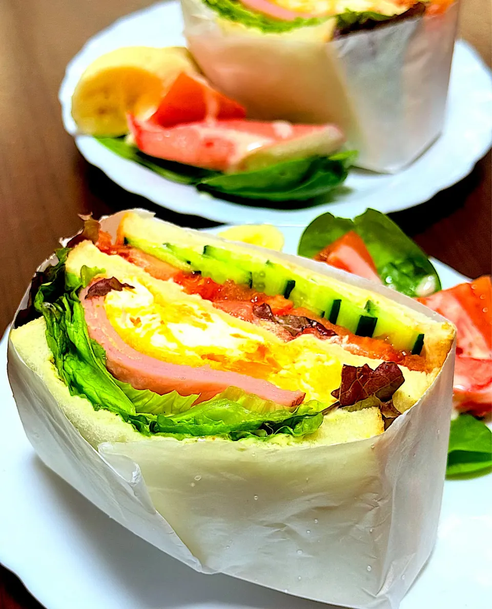 ミックス詰め込みわんぱくサンド|tap.rinさん