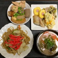 朝から焼きそば・豚汁・おでん😆|まちゃさん