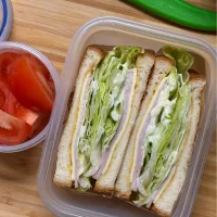 昨日の肉さん弁当|まる(丸大豆)さん