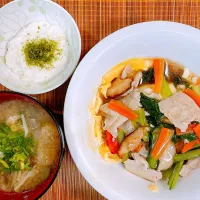 中華飯♡お味噌汁♡|まゆかさん