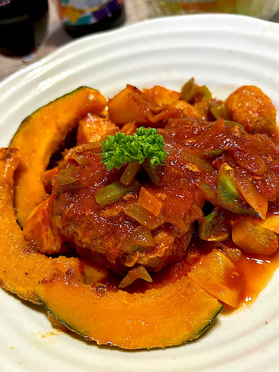 余ったハンバーグ種で作る煮込みハンバーグ|まなまな♡さん