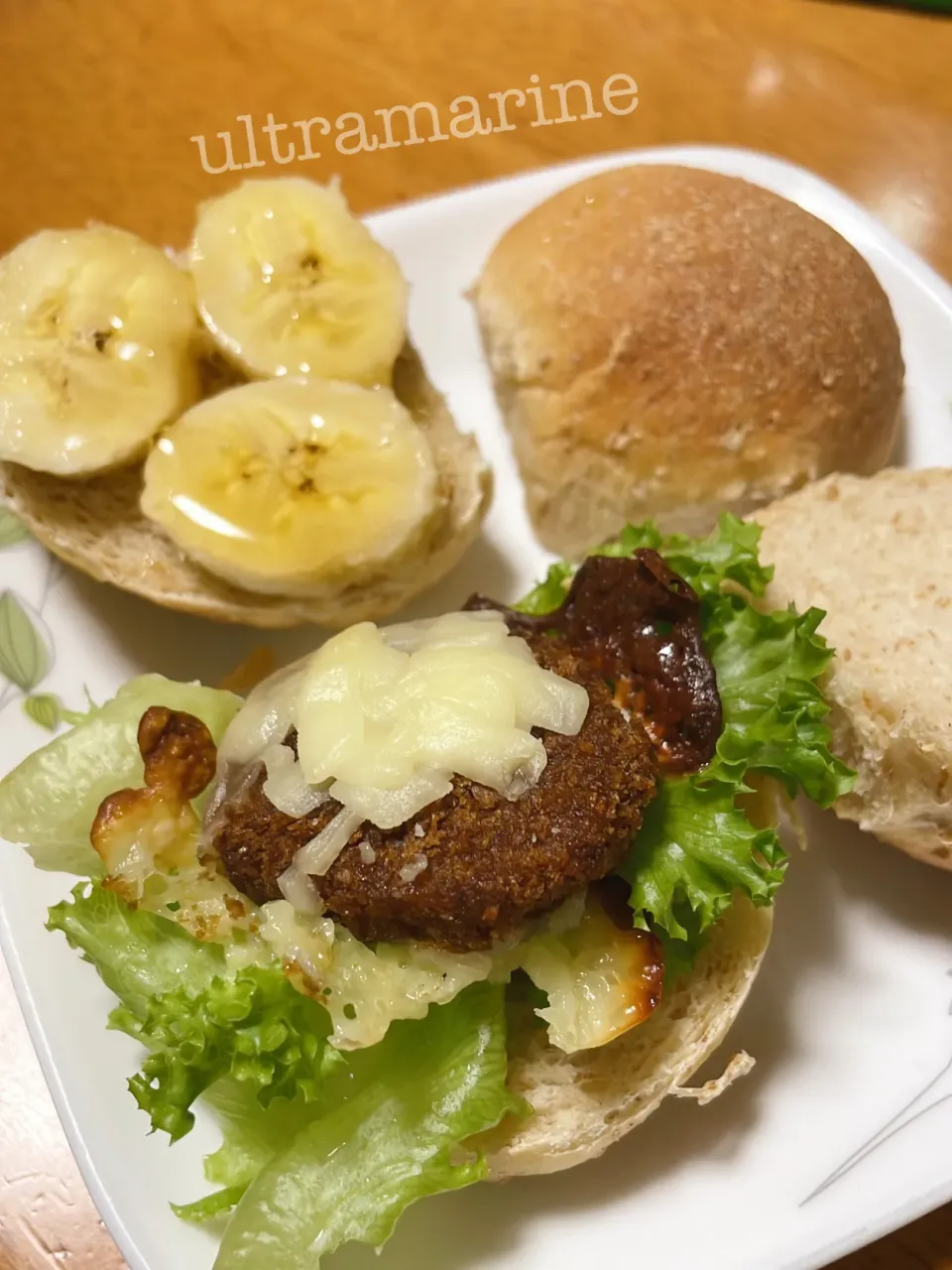 ＊手づくりバンズでミニバーガーの朝ごはん♪＊|ultramarineさん