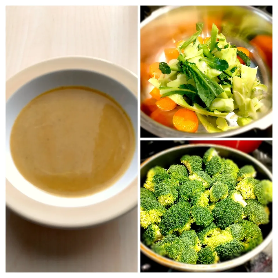 ブロッコリーとカレースープ|みりさん