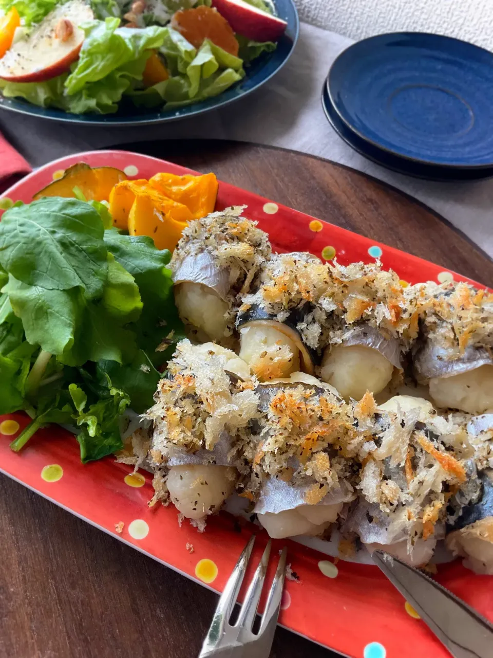 スイーツポテトさんの料理 いわし&マッシュポテトnoパン粉焼き|スイーツポテトさん