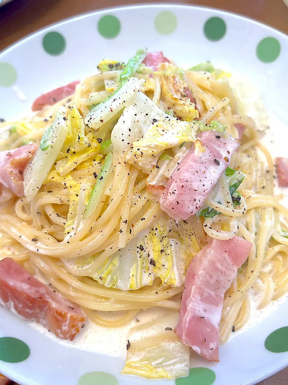白菜とベーコンのクリームスパゲティ|masaさん