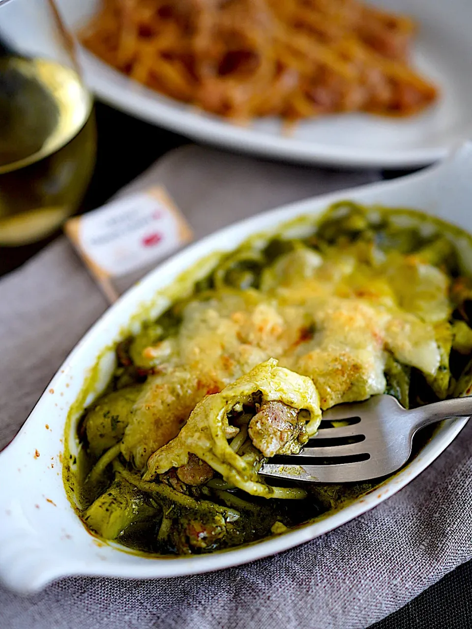 てつやさんの料理 翡翠パスタでグラタン|Junさん