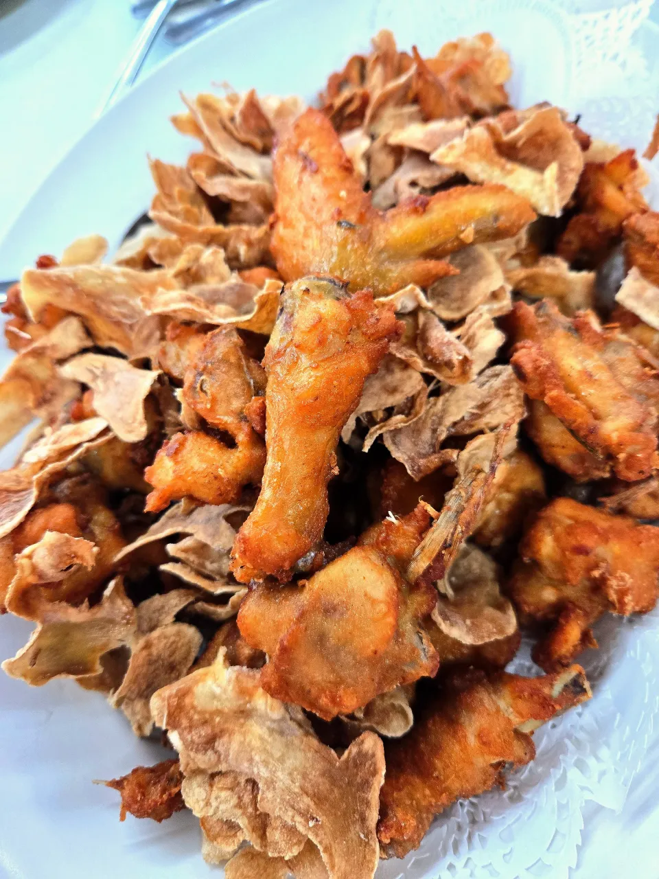 fried chicken with crispy ginger|rufvalさん