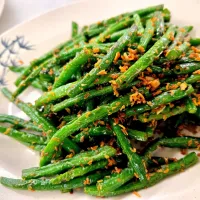 french bean with dried shrimp|rufvalさん
