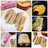 カフェ風ホットサンド|うたかた。さん