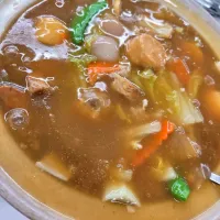 claypot mix veggie with roasted meat|rufvalさん