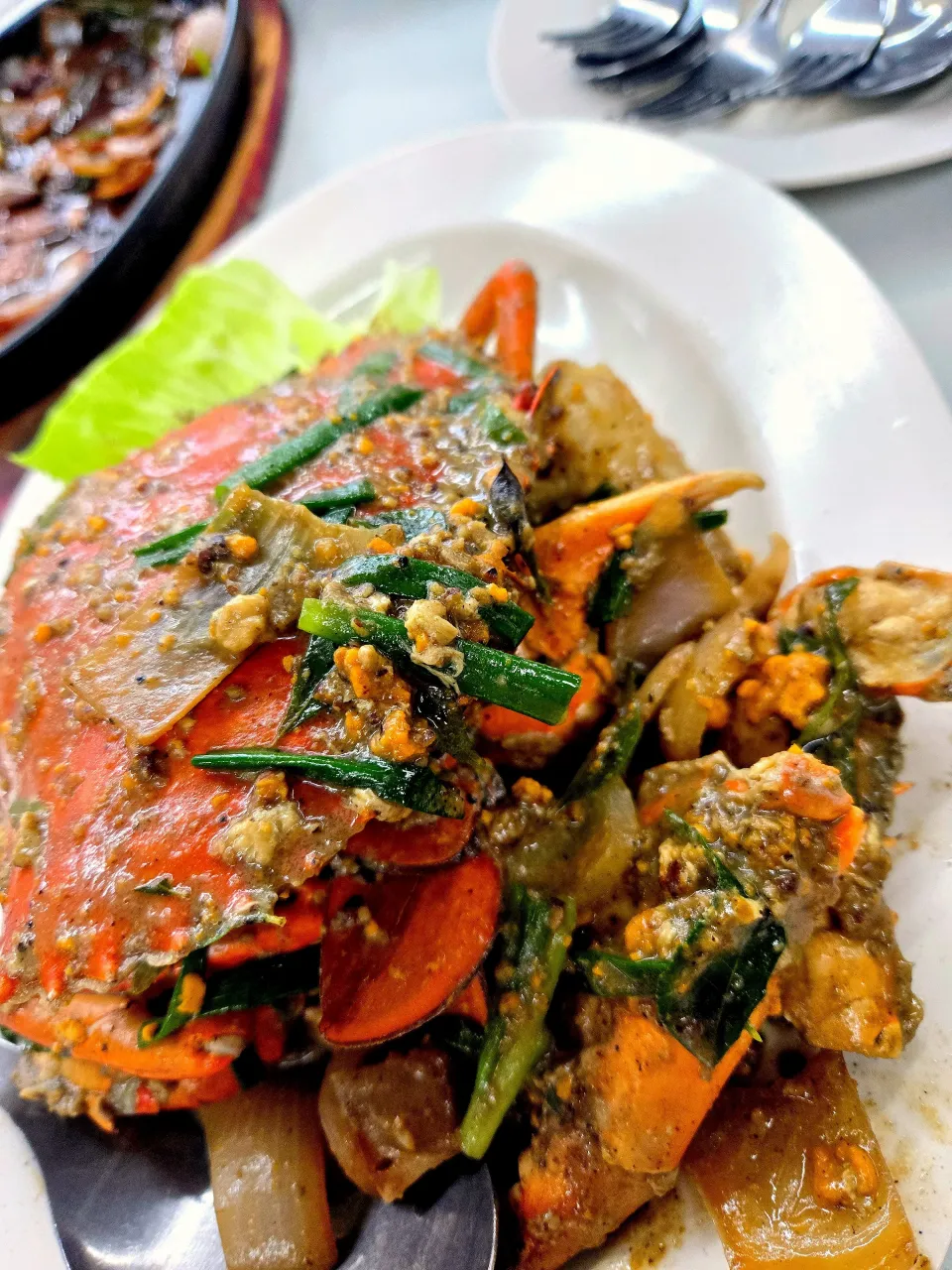 singapore famous white pepper crab|rufvalさん