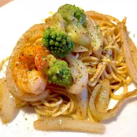 海老ガーリック和え玉🍜|toshi,I🍴さん